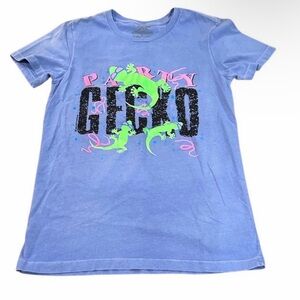 Party Gecko Color Changing Blue Tee with Green Graphic